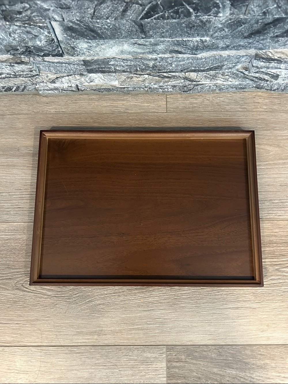 NWOT Vintage Bamboo Wooden Bath Tray – Dark Brown